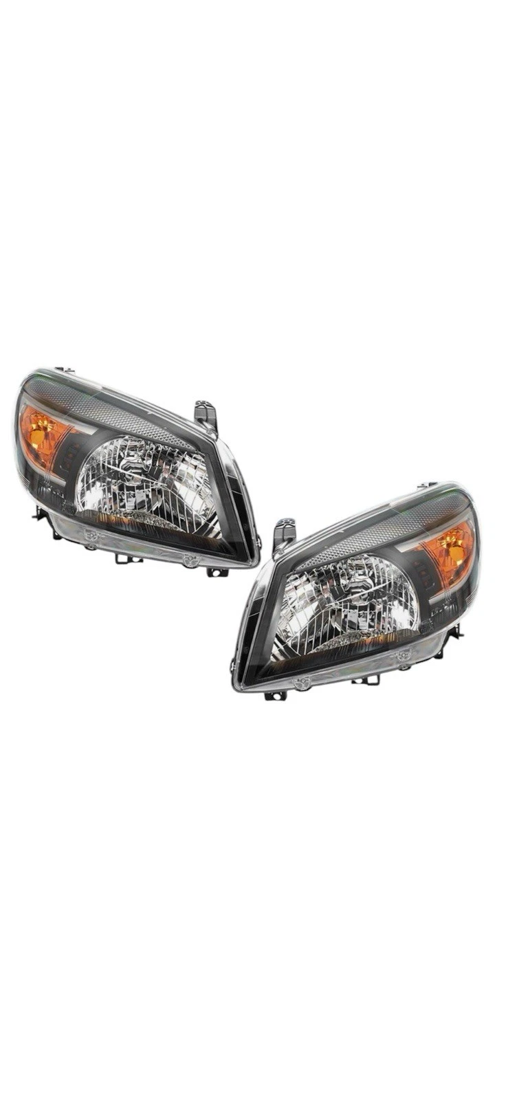 TYC Ford Ranger PK Ute 2009-2011 Head Lights (Black) x Pair