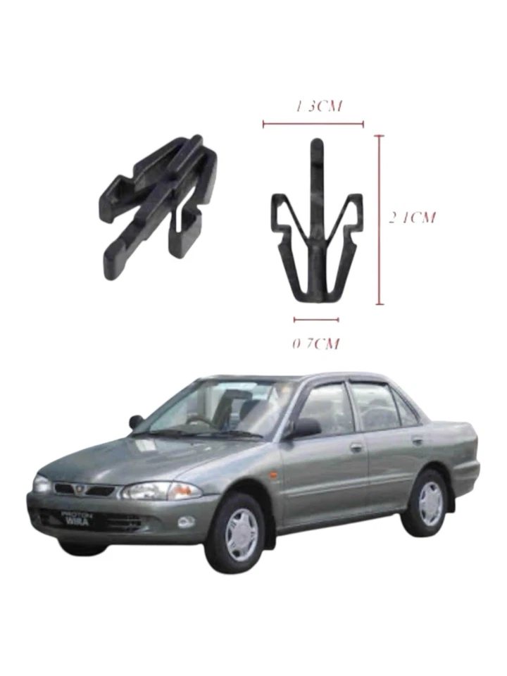 50 Pcs Proton Wira/Mazda/ Toyota Nylon Grille Clips - Image 2