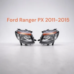 [TYC] Ford Ranger PX 2011-2015 Head Light Front Lamp (Black) - Pair