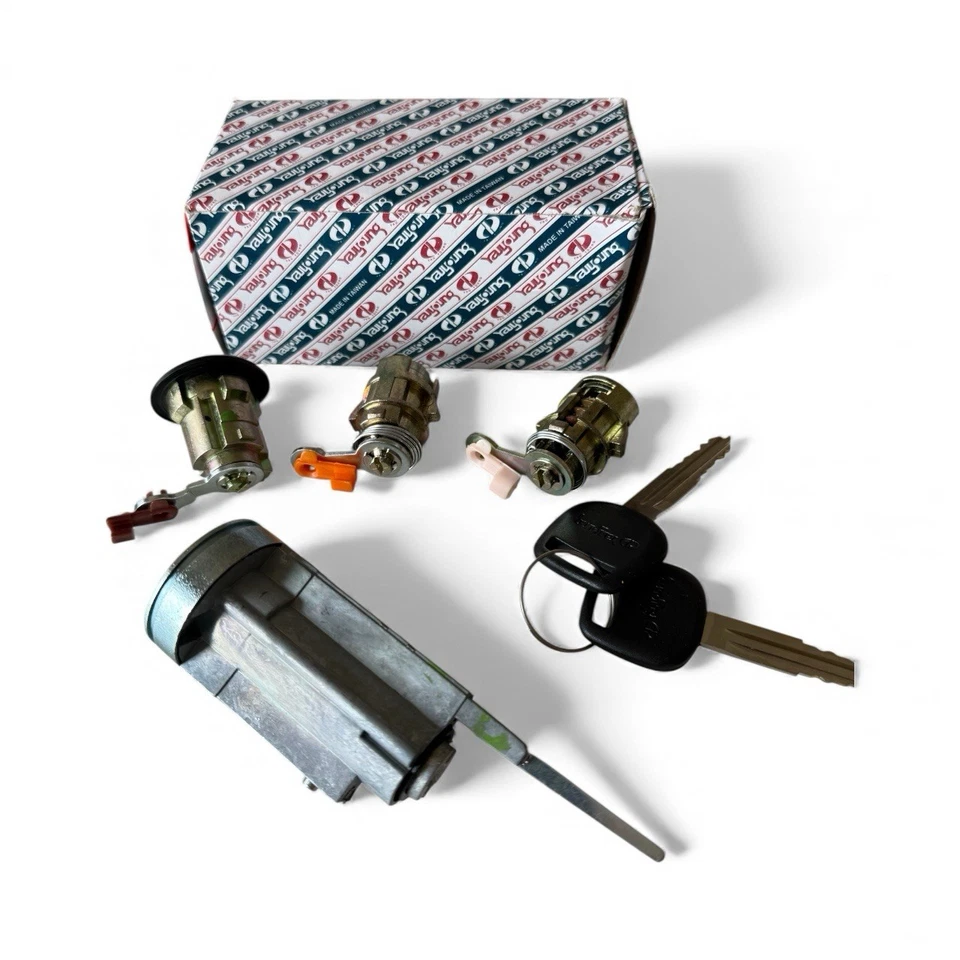 Toyota Corolla EE90 E9 87- 92 Ignition Switch Door Trunk Lock Cylinder Set - Image 2