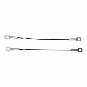 2x Rear Tailgate Cables 408mm For Nissan DMax 2005-2012